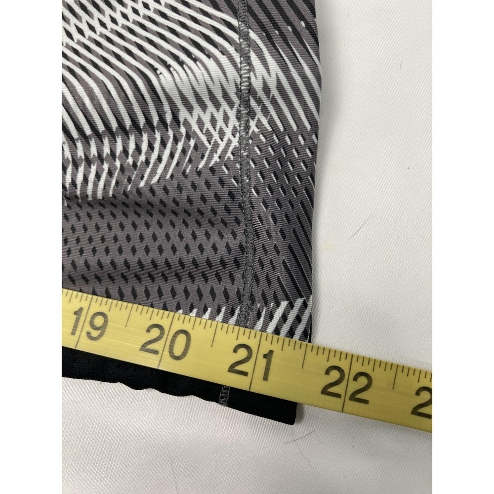 Nike Black & Gray Geometric Pattern Pro Leggings Sz Small - Picture 6 of 6